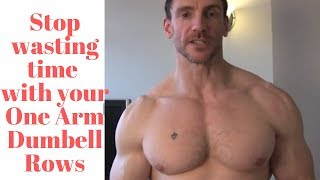 How to do a one arm Dumbbell rows