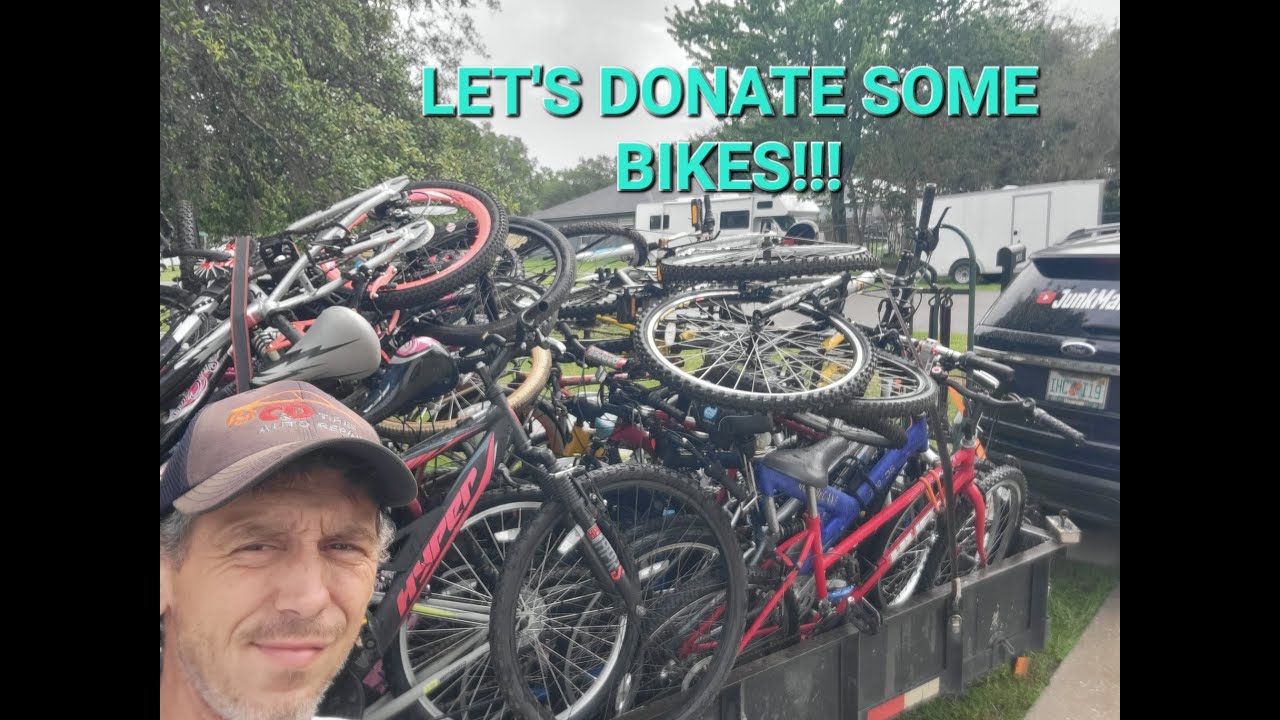 MY FAVORITE TIME OF THE MONTH! BIKE DONATION DAY W/ JM5K scraplife love bicycle donation 