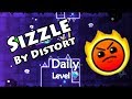 Geometry dash  sizzle by distort  daily level 387 all coins