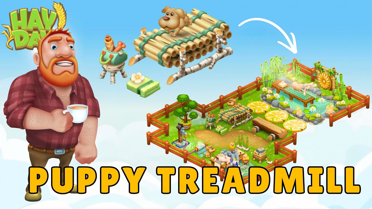 Hay Day - Let’s design with the PUPPY TREADMILL! (FRESH START County Fair Event) 🐶🐾