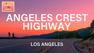 Angeles Crest Highway Driving at Beautiful Sunset Los Angeles California | Relaxing | HDR 60fps