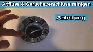 Viga Duschabfluss Mit Geruchsverschluss Reinigen Abfluss Mit Tauchrohr Sauber Machen Anleitung