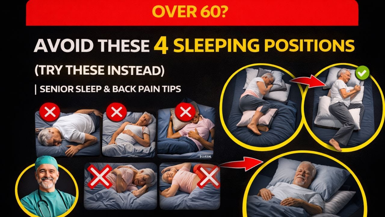 Over 60? Avoid These 4 Sleeping Positions: Try These Instead  Senior Sleep & Back Pain Tips