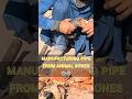 MANUFACTURING PIPE FROM ANIMAL BONES #machine #shorts #subscribe #youtubeshorts