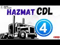 CDL  Prep Test  HAZMAT video #4 questions &amp; answers