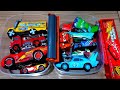 2potinho de Miniaturas Disney pixar carros de corrida rei dinoco ederson,wingo,Maria busão,Relampago