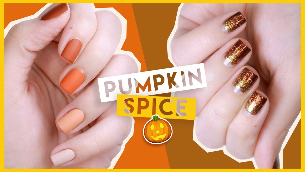 3. "Pumpkin Spice" Nail Design - wide 7