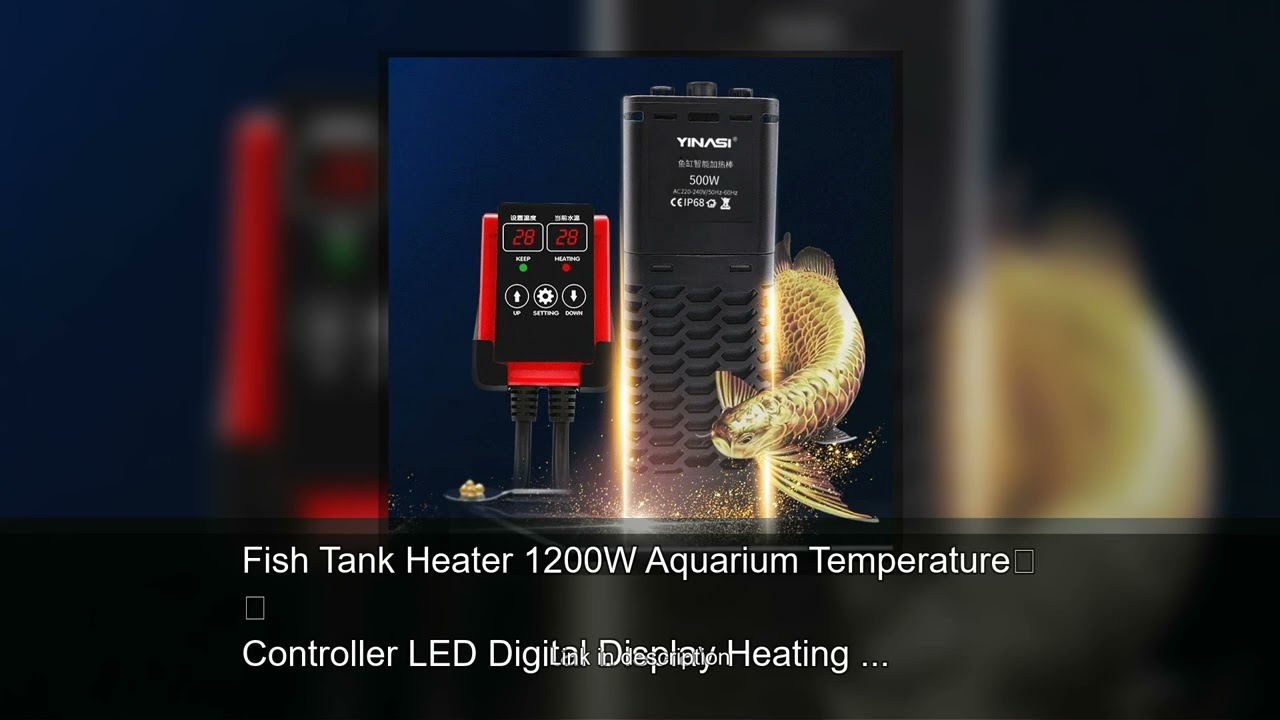 Fish Tank Heater 1200W Aquarium Temperature Controller LED Digital Display Heating Rod Constant