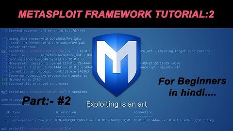 Metasploit Framework Tutorial For Beginners in Hindi …#2