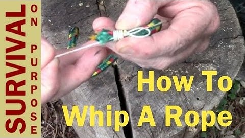 How to Whip A Rope - Survival Skills