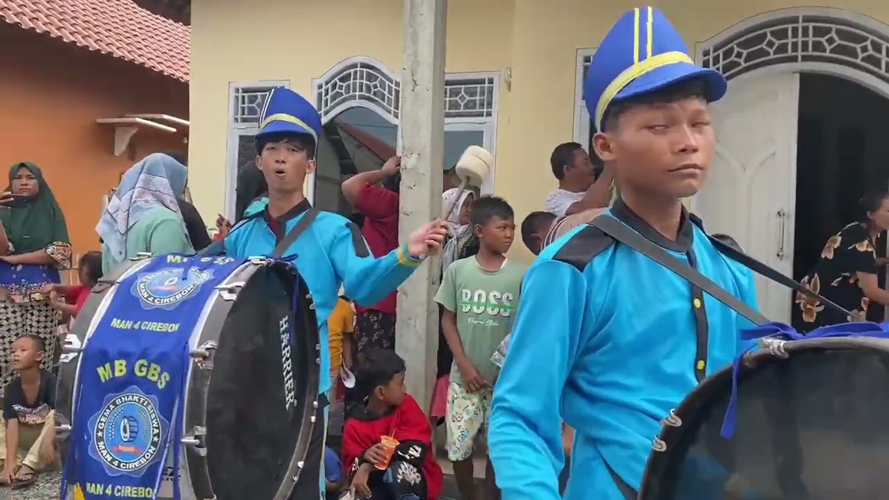 MB GBS MAN 4 CIREBON Angkatan 13 Live Ds Pangenan Cover (Perahu Layar)  #drumbandcirebon