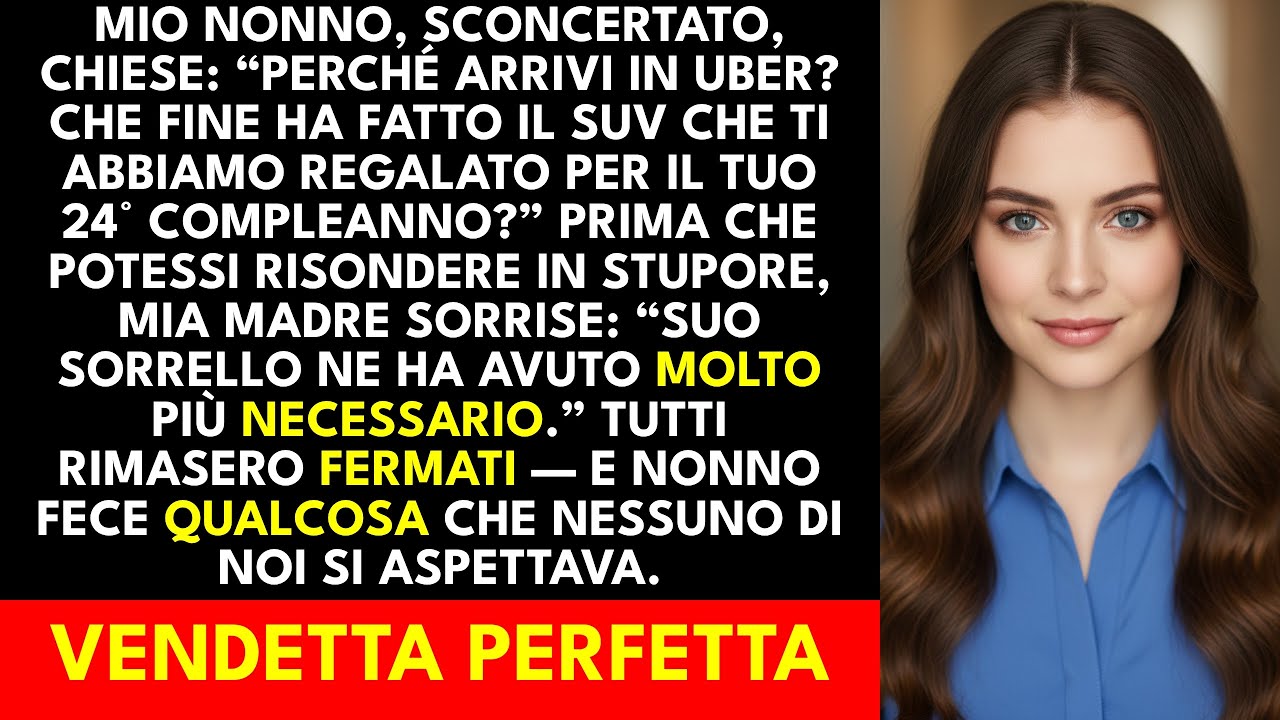 Il mio nonno mi ha chiesto sorpreso: Perché hai preso un Uber? Dovè il SUV che ti abbiamo dato? P...