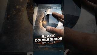 Aviator Shape Black Shade Lens Cutting | How To Cut Aviator Black Lens