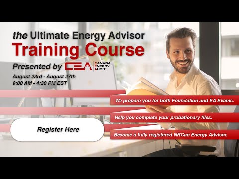 the Ultimate Energy Advisor Training Course | August 23rd - 27th