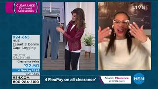 HUE Essential Denim Capri Legging  Missy screenshot 5