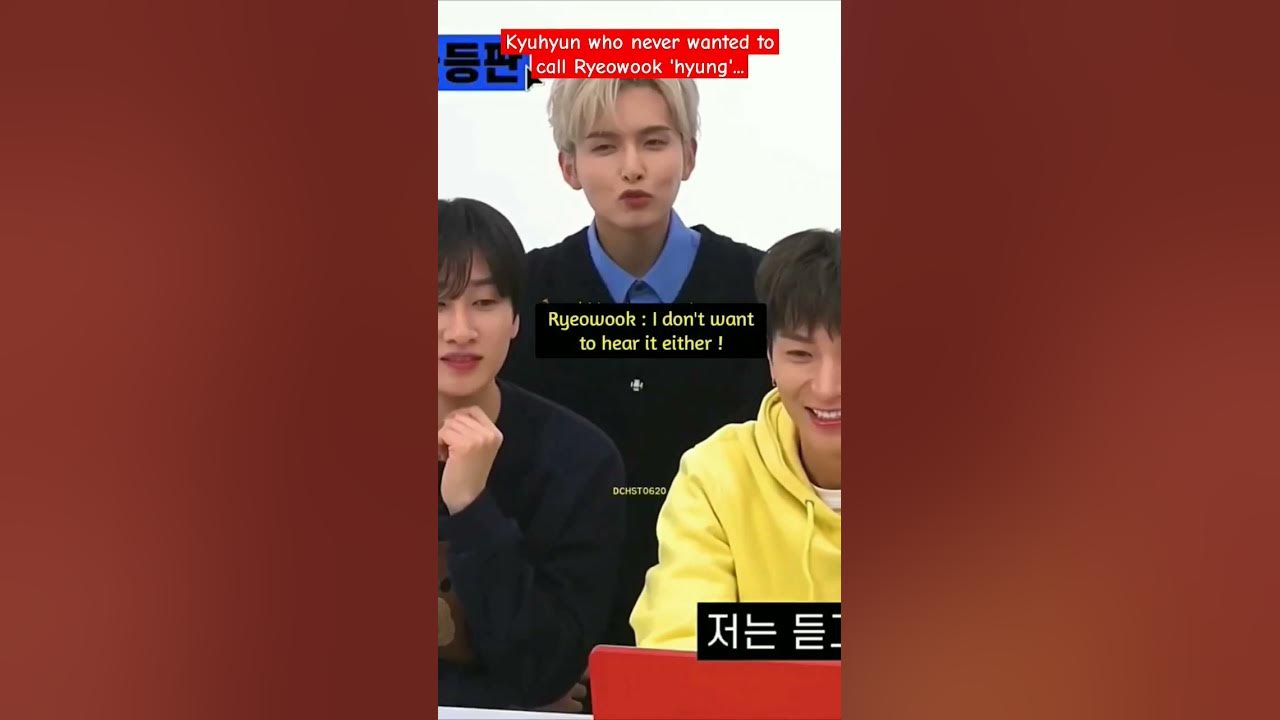 Kyuhyun who never wanted to call Ryeowook 'hyung'... Kyuhyun who never wanted to call Ryeowook 'hyung'...