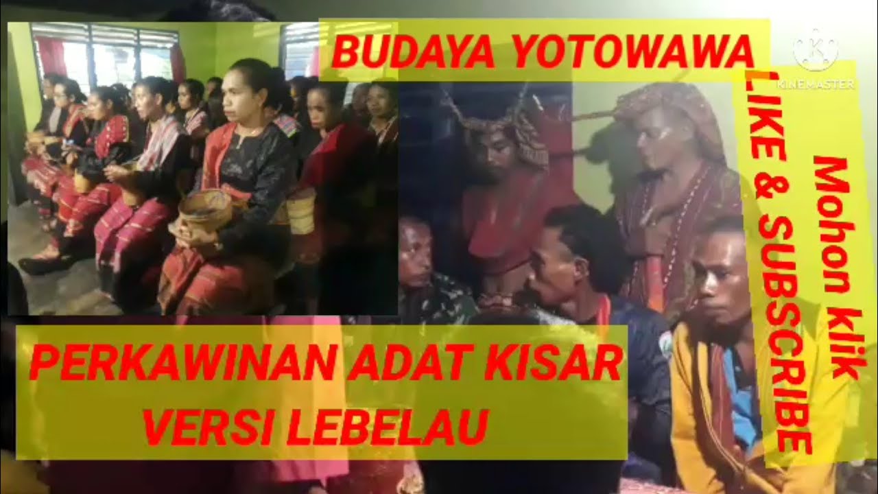 Perkawinan adat Kisar (Meher)  || Pengantin Laki - Laki menghadap di forum adat pengantin Perempuan.