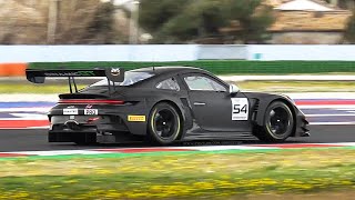 2023 Porsche 992 Gt3 R Testing At Misano Circuit: Accelerations, Fly-Bys & Sound!