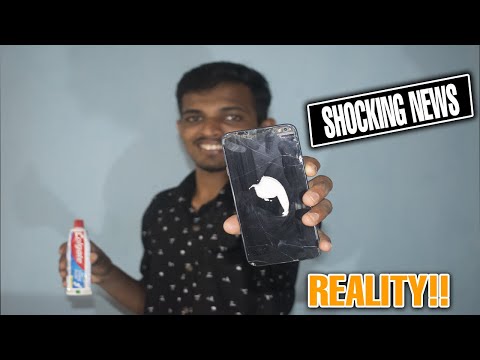 Does Toothpaste REALLY REMOVE Cracks On A Phone? Does Toothpaste Fix Cracked Screen kannada |