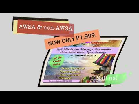 2nd Mindanao Massage Convention Promo