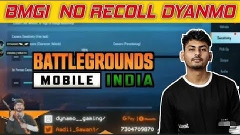 DYNAMO GAMING BGMI NEW SENSITIVITY AND CLAW CONTROL SETTING 💥| DYNAMO 2021 SENSITIVITY BGMI