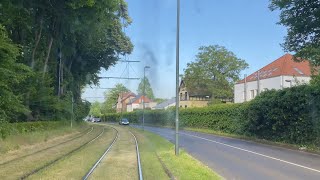 Line U83 of the Düsseldorf light rail - Cab ride 2023