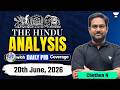 The Hindu Newspaper Analysis | 20th June, 2026 | UPSC, PIB & Editorial Current Affairs Today