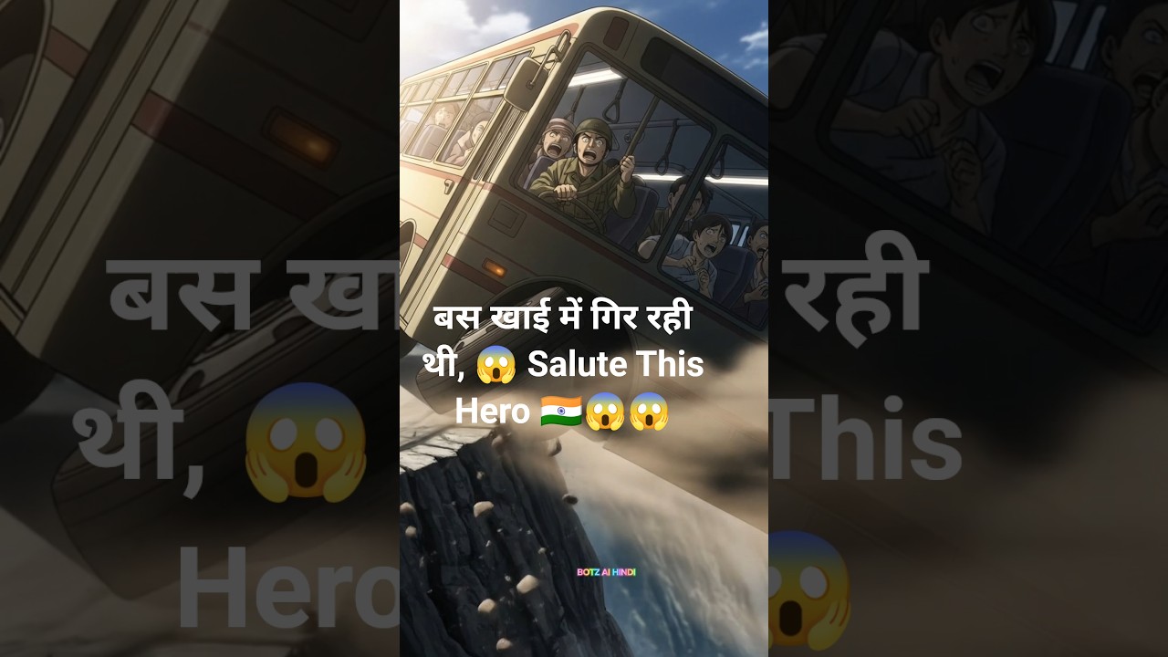 Indian Army Soldier ने बचाई दर्जनों जानें! | Cliff से गिरने वाला था Bus 🚍#army#IndianArmy#RealHero