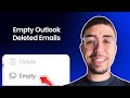 how to delete outlook deleted emails (Empty Deleted Folder 2025)