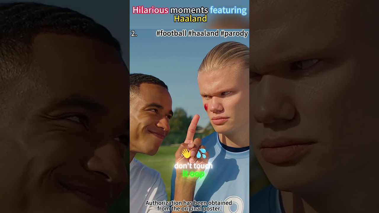 Hilarious moments featuringHaaland #haaland #football #funny