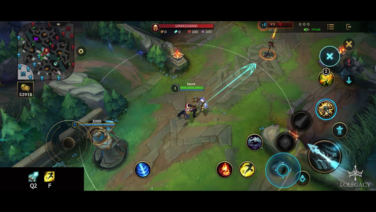 WILD RIFT - Jayce Cannon Q Flash Combo