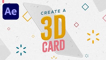 Rotating card in After Effects | Tutorial