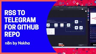 GitHub Public Repository Releases RSS To Telegram automation | n8n workflow template