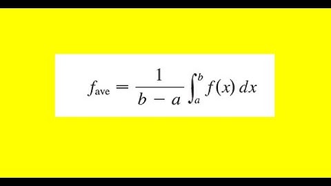 Find the numbers b such that the average value of