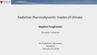 Radiative-Thermodynamic Modes of Climate screenshot 4