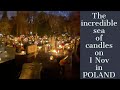 All Saints Day KRAKOW 2021. Sea of candles. Our respects for the former Head of Wieliczka Salt Mines