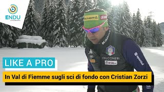 In Val di Fiemme e Val di Fassa sugli sci di fondo con Cristian Zorzi