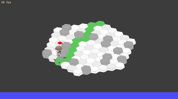 Devlog 1 | hexagonal map + pathfinding