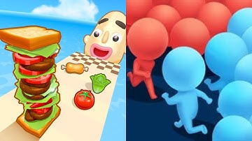Sandwich Runner va Count Master - All Level Gameplay Android,iOS - NEW MOD APK UPDATE GAMEPLAY 2024