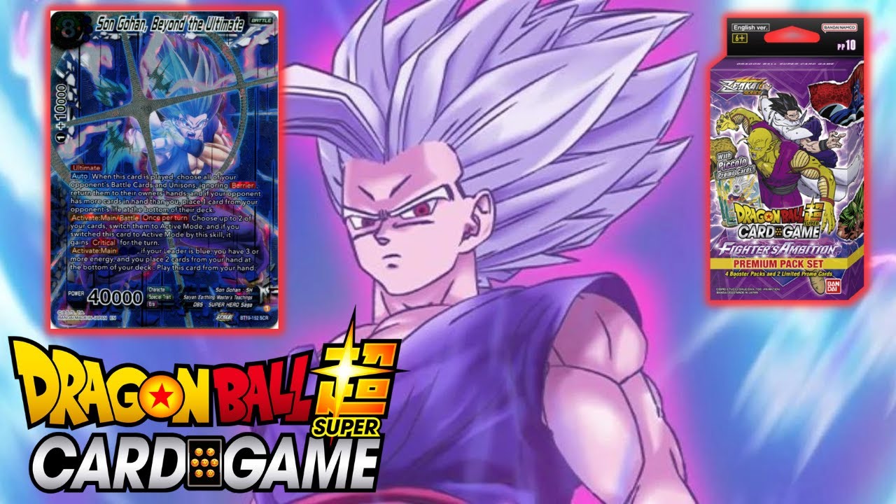 Opening TWO Premium Pack Sets From Dragon Ball Super Card Game Fighter's Ambition