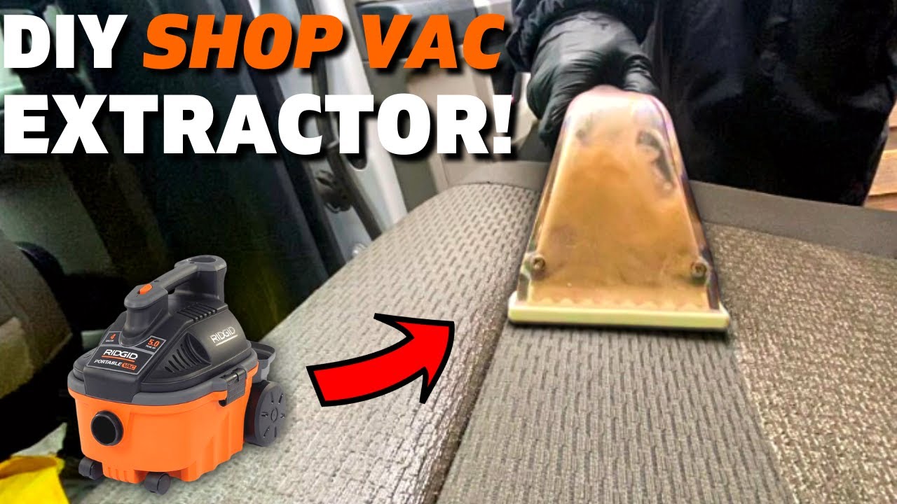 Shop Vac Extractor Attachment with 2-1/2 Adapter for Upholstery & Carpet  Cleani