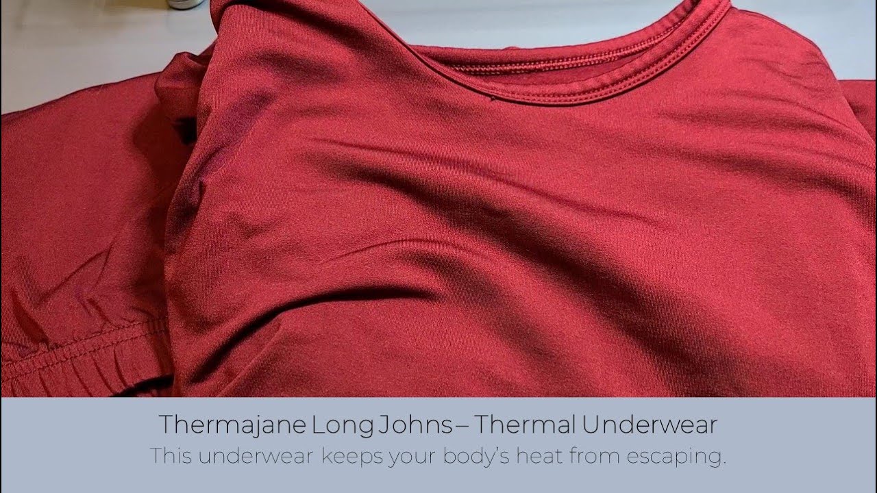  Thermajane Long Johns V Neck Thermal Underwear For