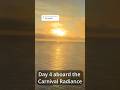 Day 4 sea day aboard the carnival radiance
