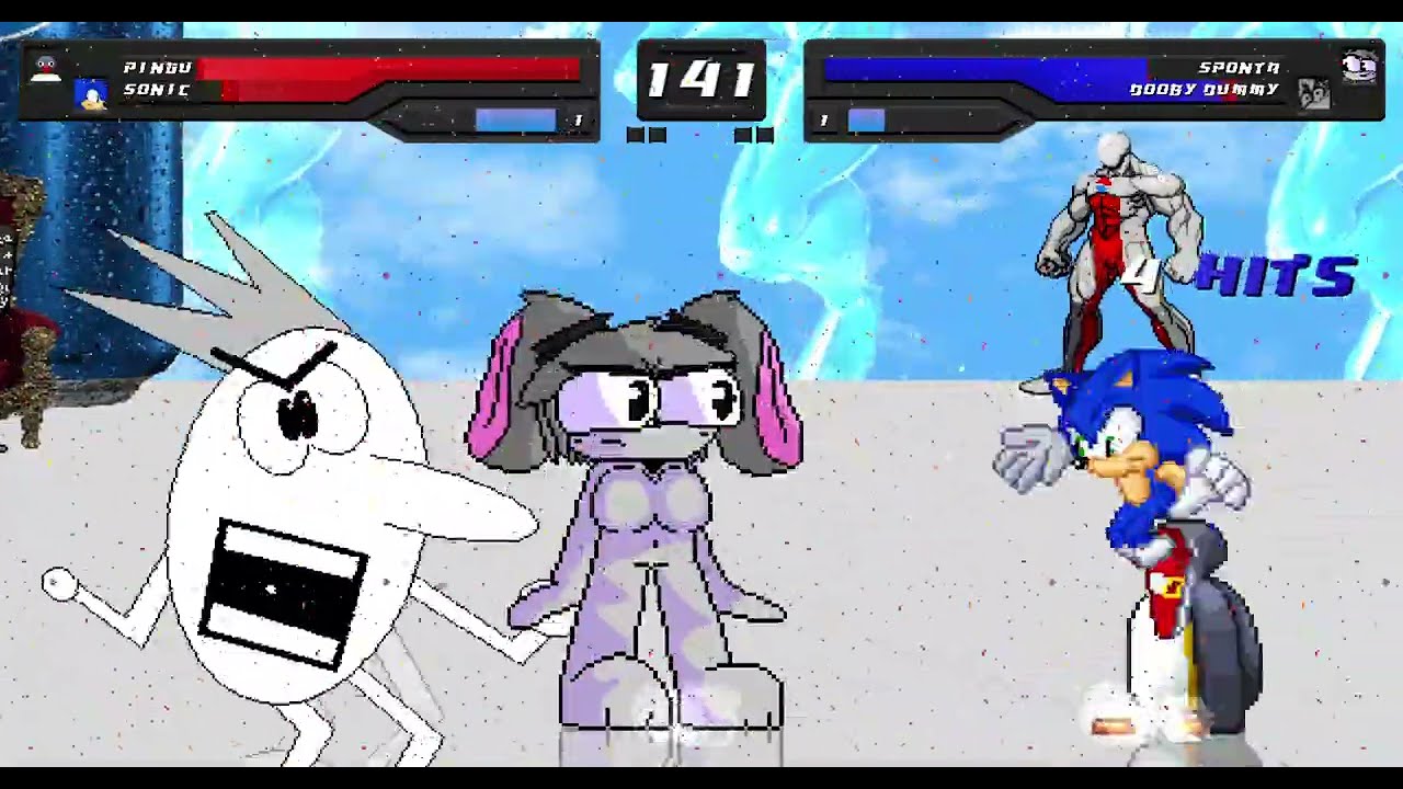 Mugen Request - Pingu & Sonic VS Sponta & Dooby Dummy