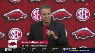 John Calipari on the Podium for Arkansas | Media Days | 2026-27 SEC Men's Basketball