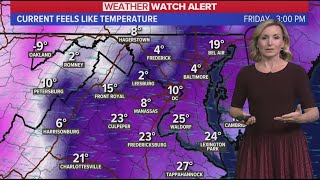 WATCH: Dangerous cold moves into the DMV