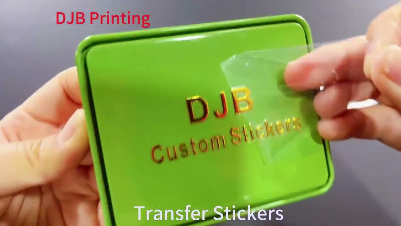 Custom Transfer Stickers Metal Nickel, Embossing process, Hot Stamping process and UV Printing