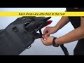 Rhinowalk motorcycle saddle bag base fits universal motors back seat bag