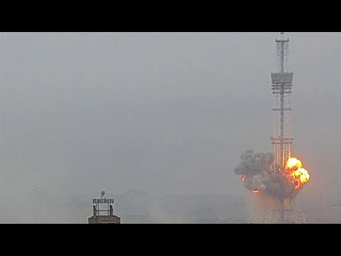 Russia strikes at TV tower in Kyiv