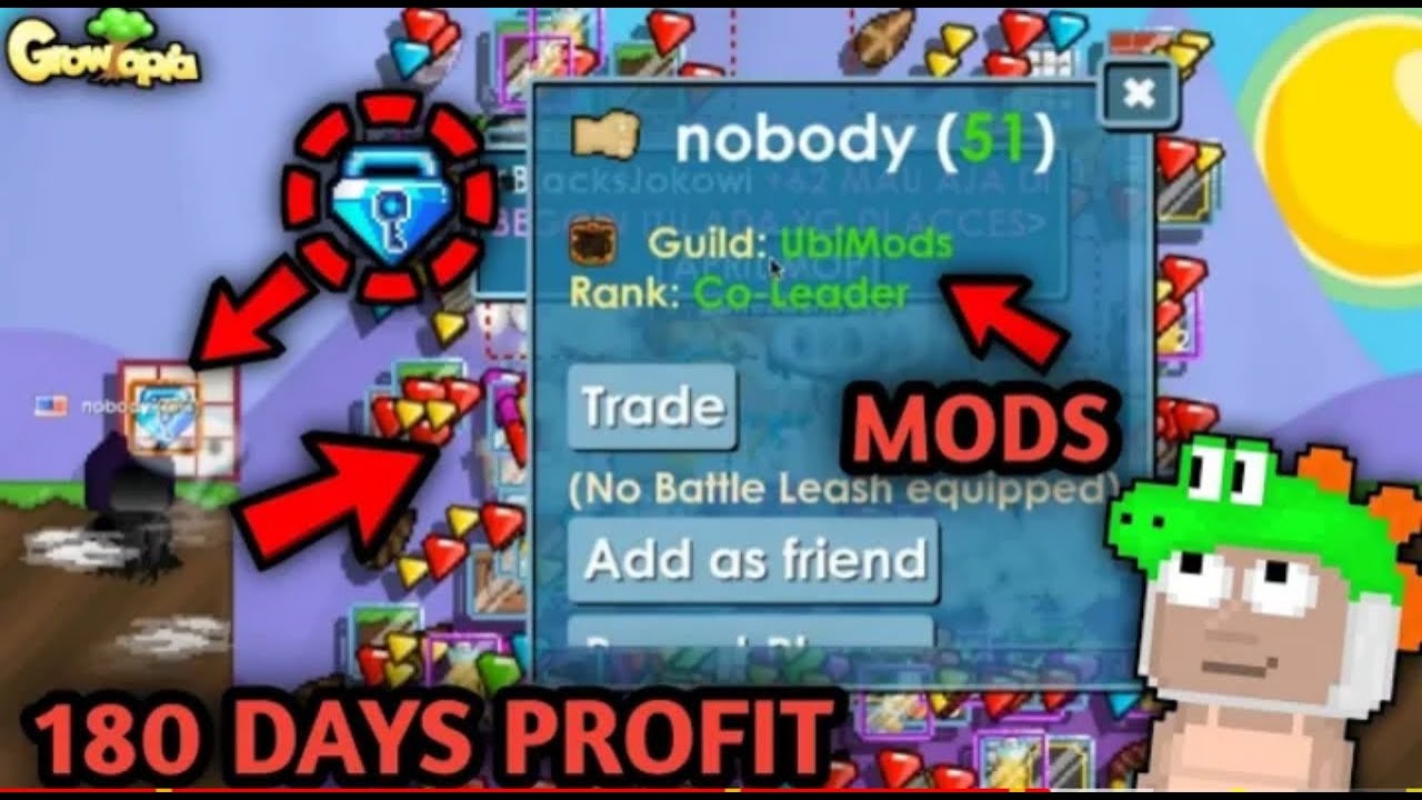 HOW TO GET RICH WITH 180+ DAYS LOCKS IN GROWTOPIA | Growtopia - Profit